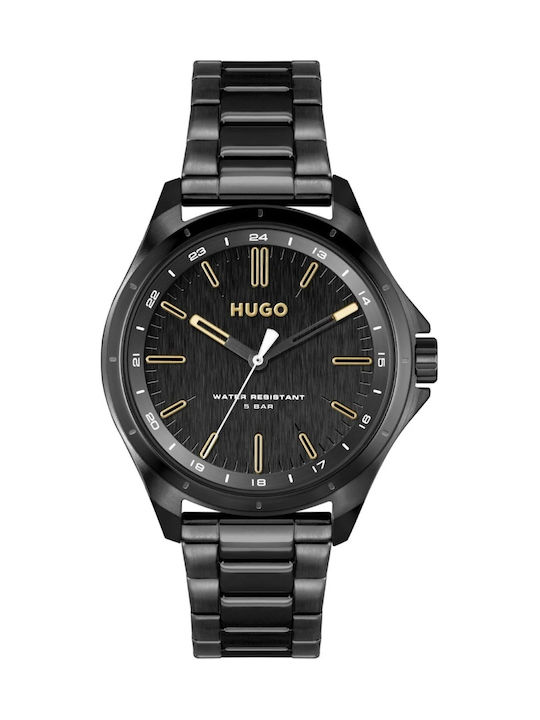 Hugo Boss Uhr Batterie mit Schwarz Metallarmband