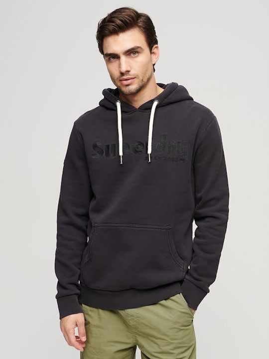 Sweatshirt with Hood Black