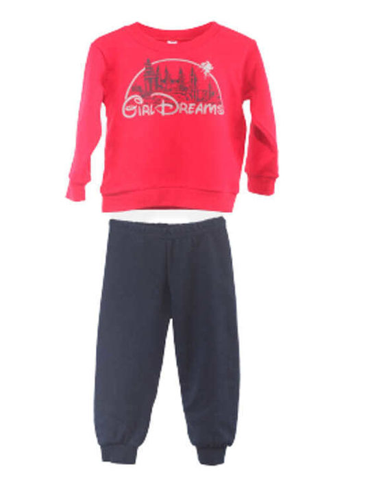 Joyce Set Top & Bottom Kids Pyjamas Red