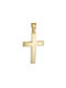 Papoulidis Jewellery Herren Gold Kreuz 14K mit Kette