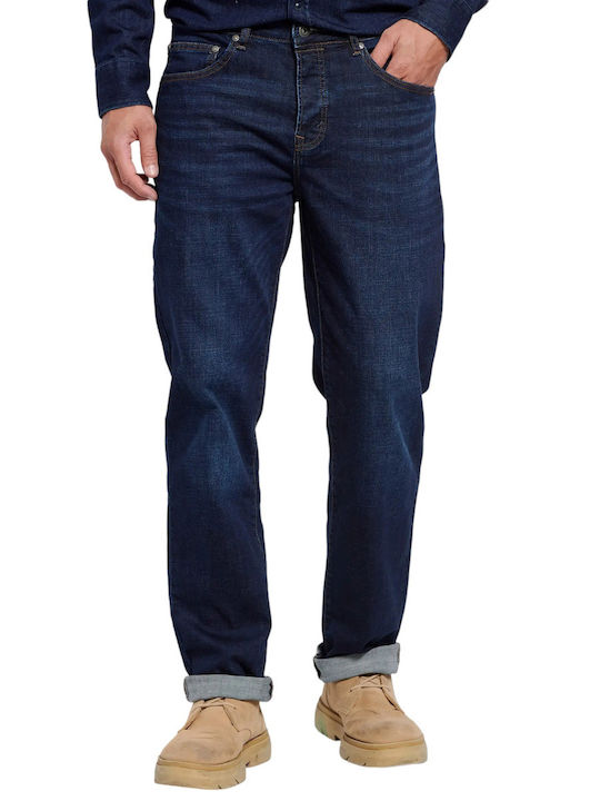 Funky Buddha Herren Jeanshose in Gerader Linie Dark Blue