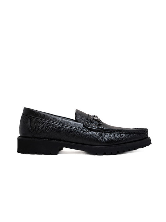 Men's Leather Moccasins Black