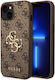 Guess Metal Logo Back Cover Πλαστικό Καφέ (iPho...