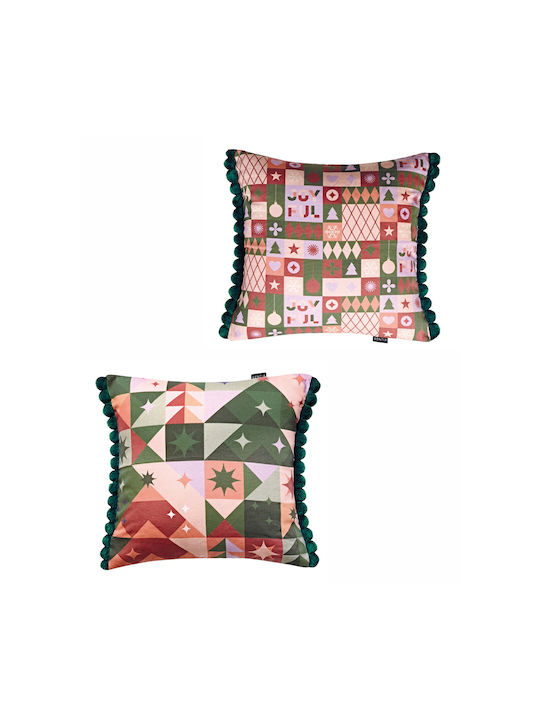 Kentia Christmas Decorative Square Pillowcase M...