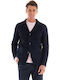 Men's Winter Suit Jacket Regular Fit Blue