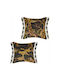 Kentia Decorative Pillow Case Fancy W23 Made of 100% Cotton Multicolour 50x50cm