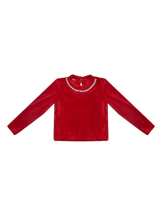 Chief Kids Blouse Long Sleeve Red