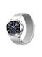 Velcro Armband Stoff Weiß (Forerunner 55/245/645 / Vivoactive 3/5/HR / Venu Sq 2Amazfit Bip)