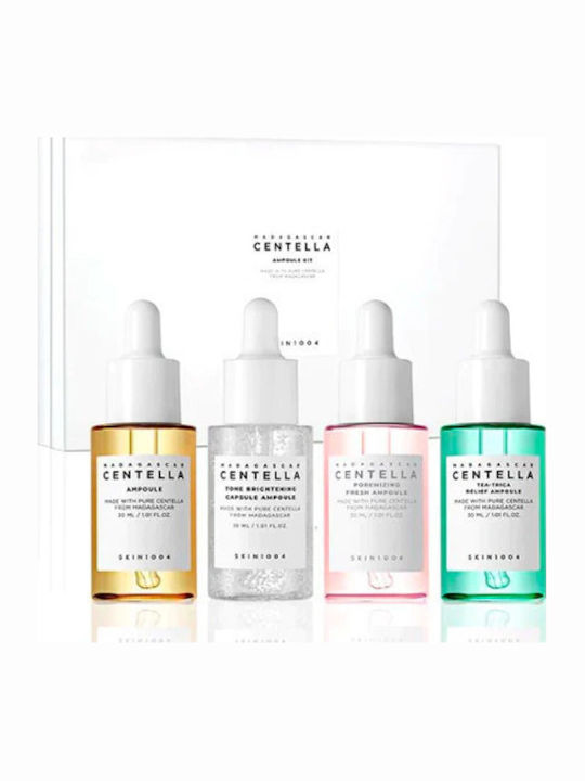 Skin1004 Madagascar Centella Ampoule Set Îngrijire pentru Strălucire Skin1004 Madagascar Centella Ampoule Set Îngrijire pentru Strălucire