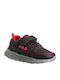 Comfort Shine 2 Kinder Sneakers mit Klettverschluss Schwarz