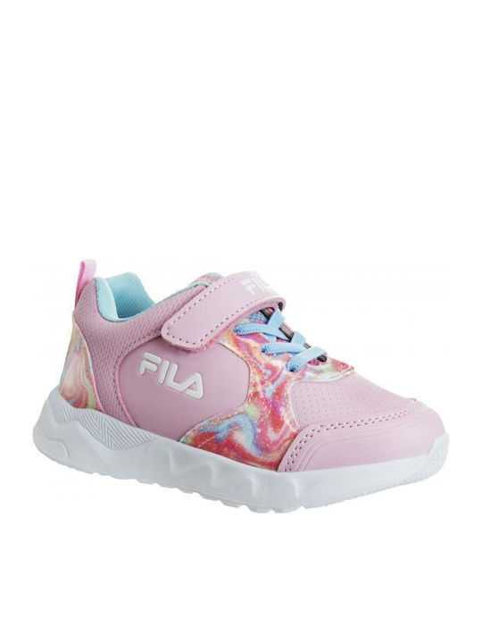 Fila Kids Sneakers with Straps Pink