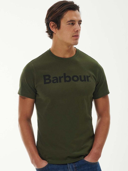 Barbour Ανδρικό T-shirt Κοντομάνικο Χακί