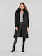 Guess Laurence Women's Midi Coat with Buttons Black