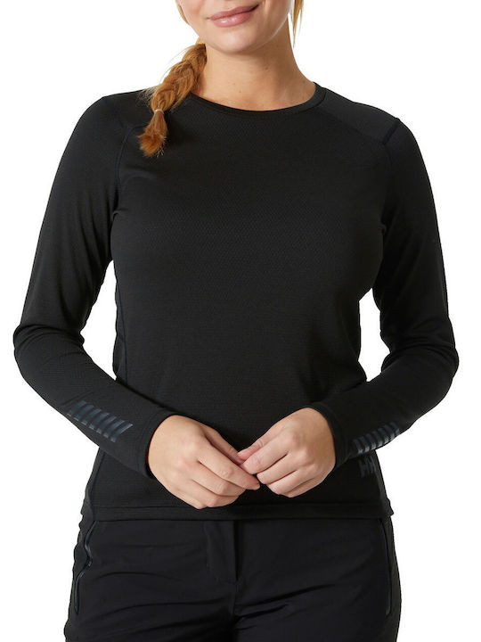 Helly Hansen Lifa Ισοθερμική Μπλούζα Μαύρη