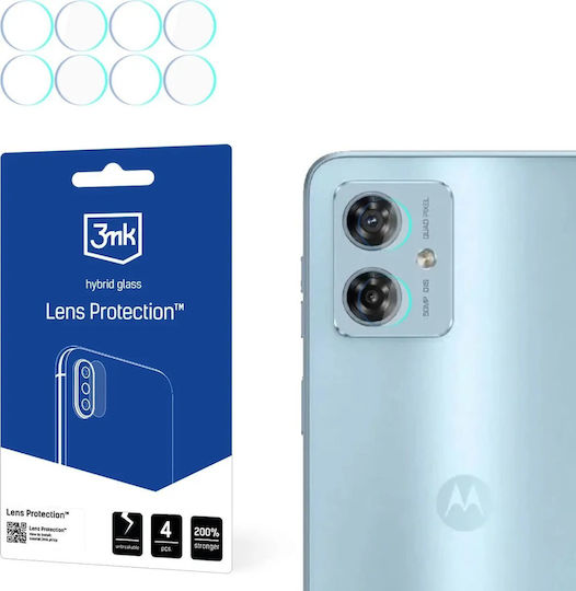 3MK Lens Kameraschutz Gehärtetes Glas Transparent für das Motorola Moto G54