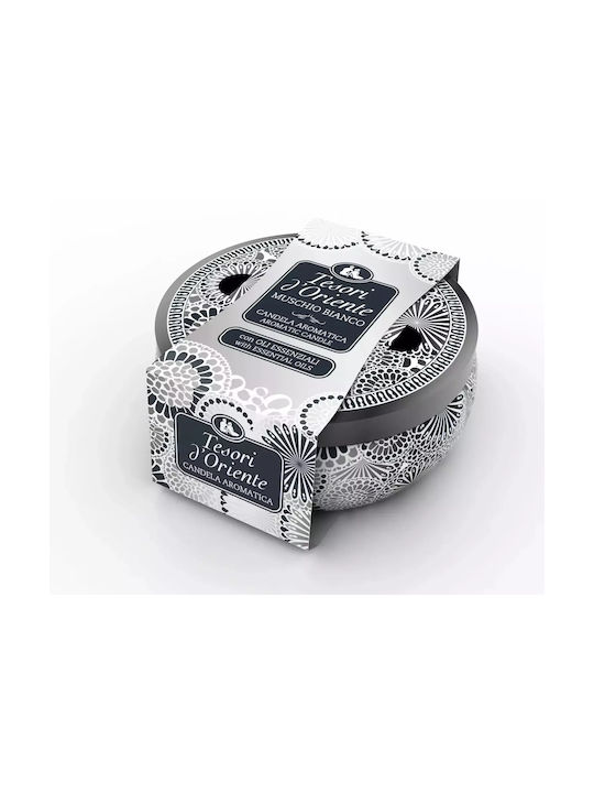 Tesori d'Oriente Aromatic Candle In Jar With White Musk Perfume 200gr