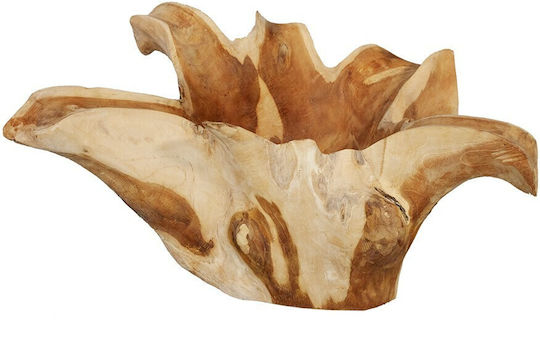 Dekorative Schüssel Hölzernes Braun 27x51x27cm 1Stück