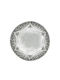 Savvas Design Dekorative Schüssel Silber Silber 12.5x12.5x4cm 1Stück