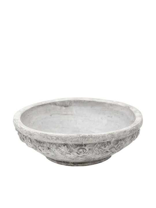 Decorative Bowl Gray 38x38cm