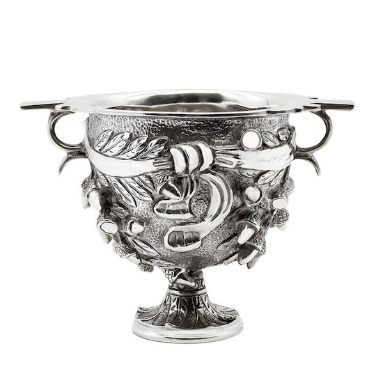 Savvas Design Decorative Bowl Pedestal Silver 10.5x10.5x12cm
