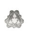 Savvas Design Decorative Bowl Silver 13x13x3cm