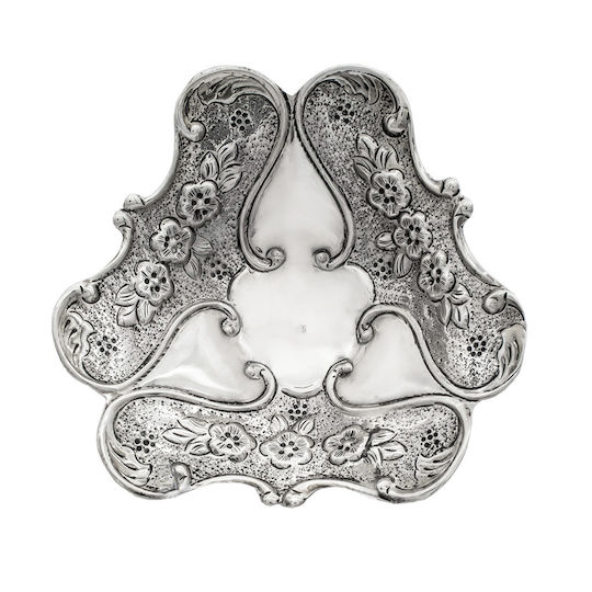 Savvas Design Dekorative Schüssel Silber Silber 13x13x3cm 1Stück