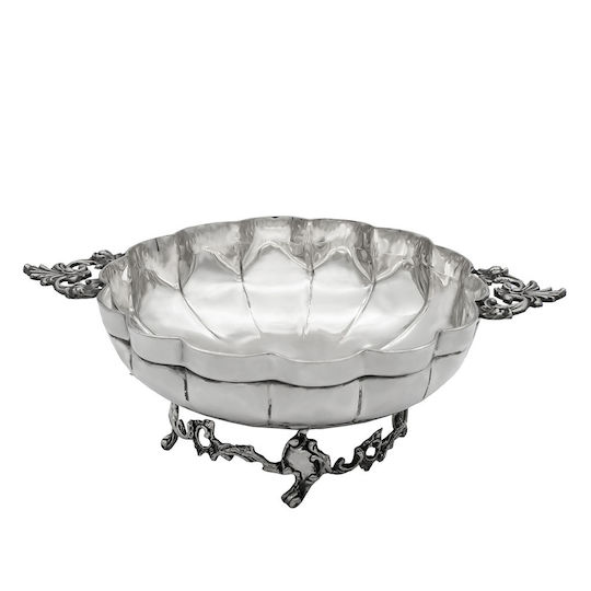 Savvas Design Bol Decorativ Argint Argintiu 20x14x7cm 1buc