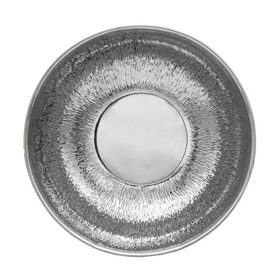 Savvas Design Διακοσμητικό Μπωλ Ασημένιο Ασημί 14.5x14.5x4.5cm