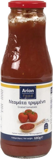 Arion Food Tomate zerkleinert Glasgefäß Tomatensoße 680gr 1cm
