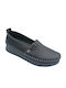 Gezer Δερμάτινα Γυναικεία Slip-On Μαύρα