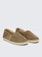 Suede Men's Espadrilles in Green Color