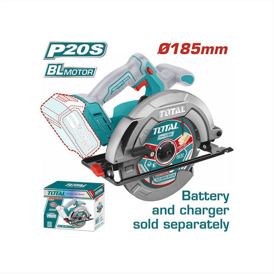 Total Circular Saw 20V Solo with Dust Extraction System