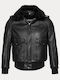 Leather Winter Jacket Black