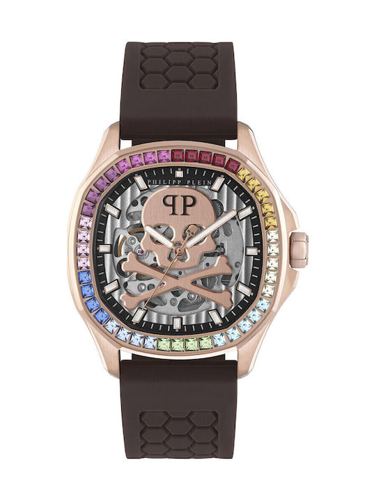 Philipp Plein Skeleton Ανδρικό Ρολόι 42mm Αυτόμ...