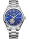 Oxford Men's Watch 40mm Automatic with Metal Bracelet Silver