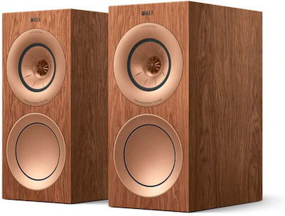 Kef R3 Meta SP4053W0AA Paar Hi-Fi Lautsprecher Boden 180W 3 Anzahl von Fahrern B20xT36.6xH42.2cm. Walnuss