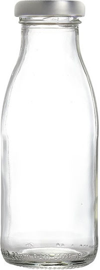 Ready Latte Flasche Wasser Glas mit Schraubverschluss Schwarz 250ml