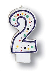 Creative Converting Birthday Candle Number Multicolored 104561