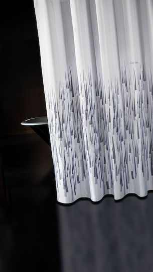 Guy Laroche Fiesta Shower Curtain 240x185cm Smoke