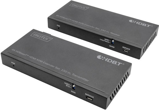 Digitus Extender 4K HDBaseT HDMI Set USB 2.0 150m KVM & Data Switch