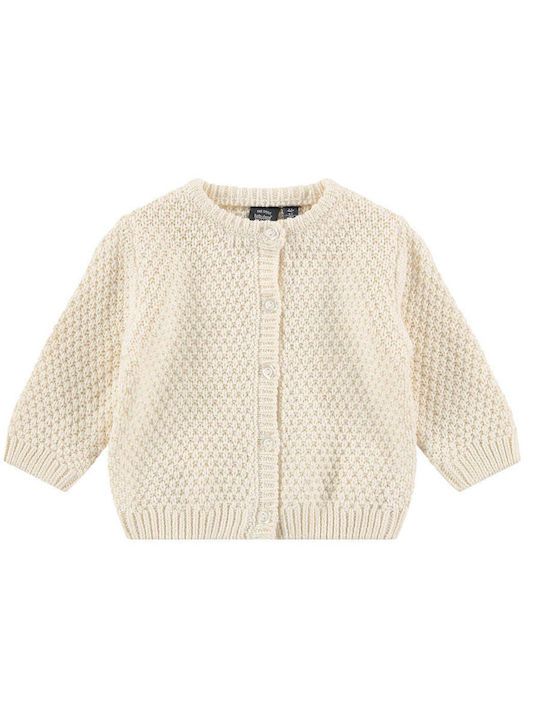 Babyface Girls Cardigan with Zipper Ecru