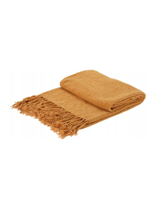 Zaros Ριχτάρι Πολυθρόνας Chenille 130x160εκ. Χρώμα: Ώχρας