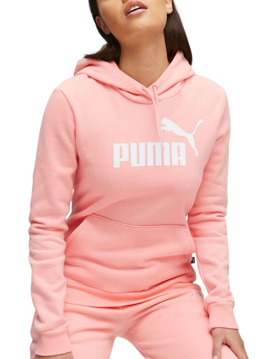 Puma Ess Logo Γυναικείο Φούτερ με Κουκούλα