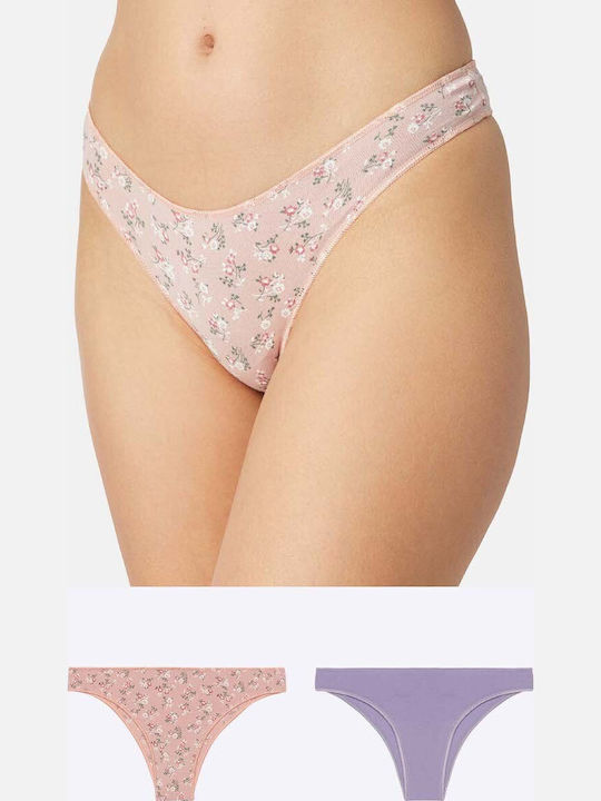 Minerva Miss Βαμβακερά Women's Slip 2Pack