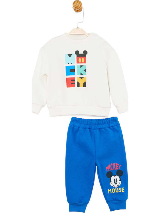 Mickey Παιδικό Σετ Φόρμας Εκρού 2τμχ