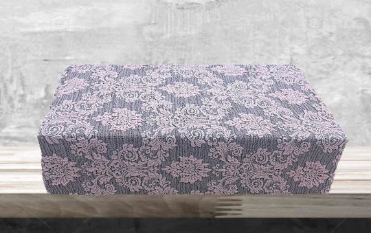 Linea Home Baroque Elastische Abdeckungen Wohnzimmerset Dusty Pink