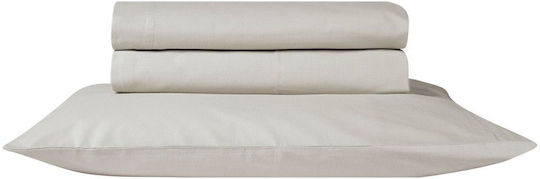 Kentia Essential Υπέρδιπλο 160x200+35εκ. με Λάστιχο 26 Ecru