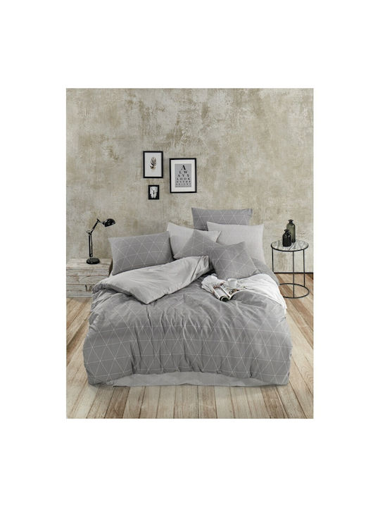 Mardim Чаршаф King Size с Ластик 180x200+30см. Сив