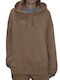 Damen Sweatshirt Kapuzen Braun