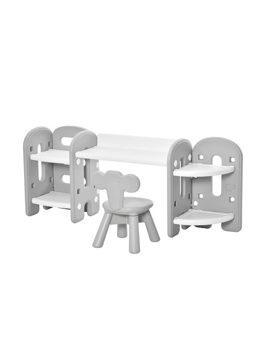 Kinder Tischset mit Stühlen Weiß